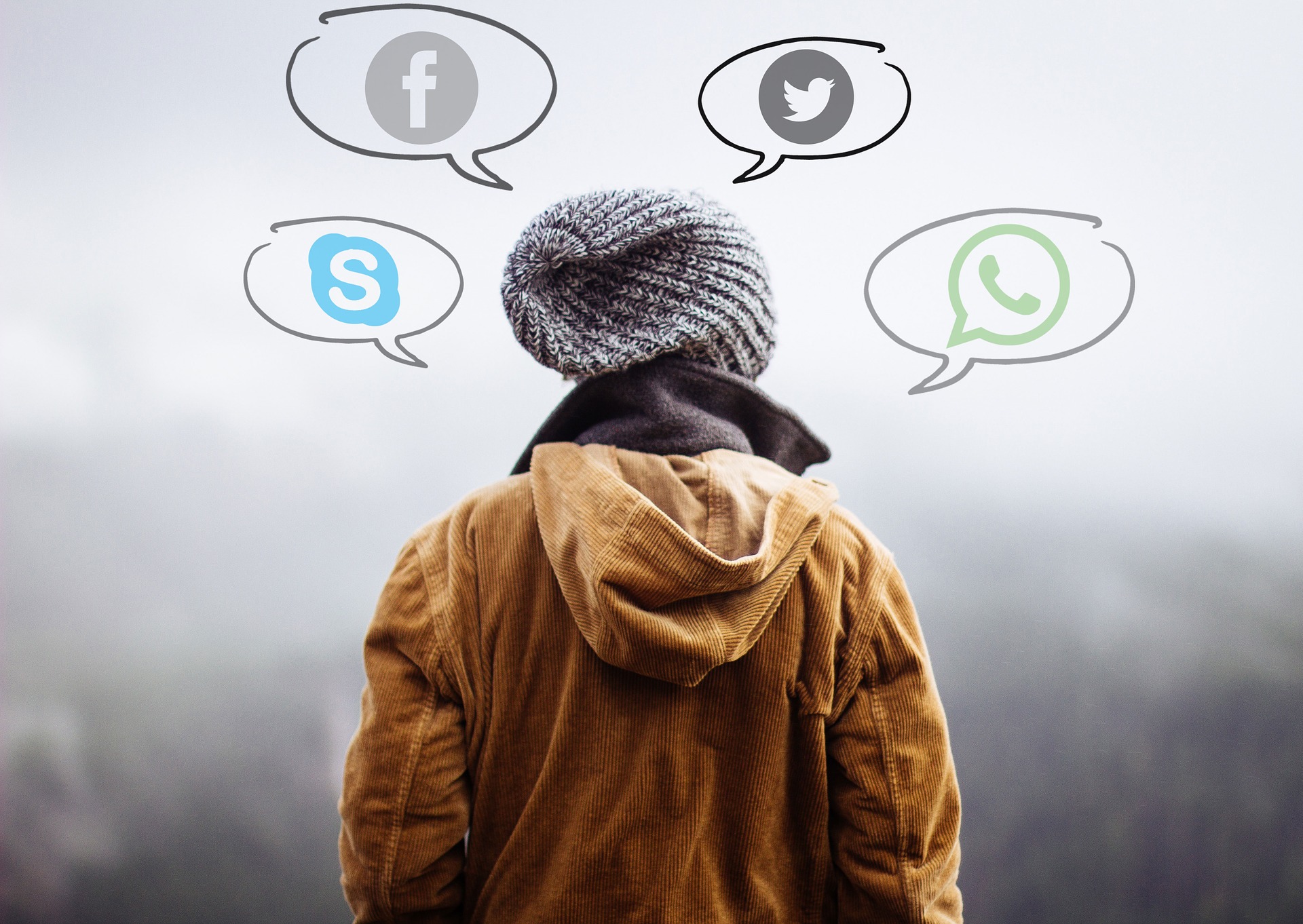 pratbubblor, sociala medier