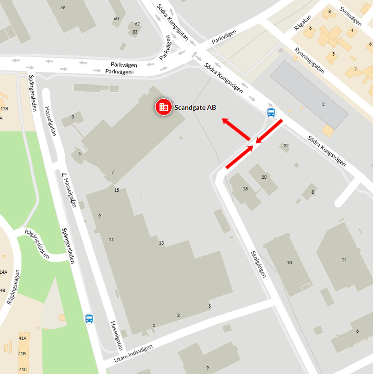 vägbeskrivning till sg